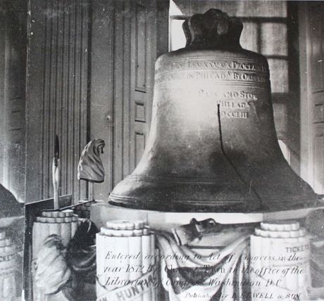 "Liberty Bell 1872 - crop" by Digitized by WehwaltNot known. Copyrighted 1872 - File:Liberty Bell 1872.jpgIndependence National Historic Park Library and Archives, Philadelphia PA. Licensed under Public Domain via Wikimedia Commons -